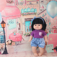 Pofbroek setje paars